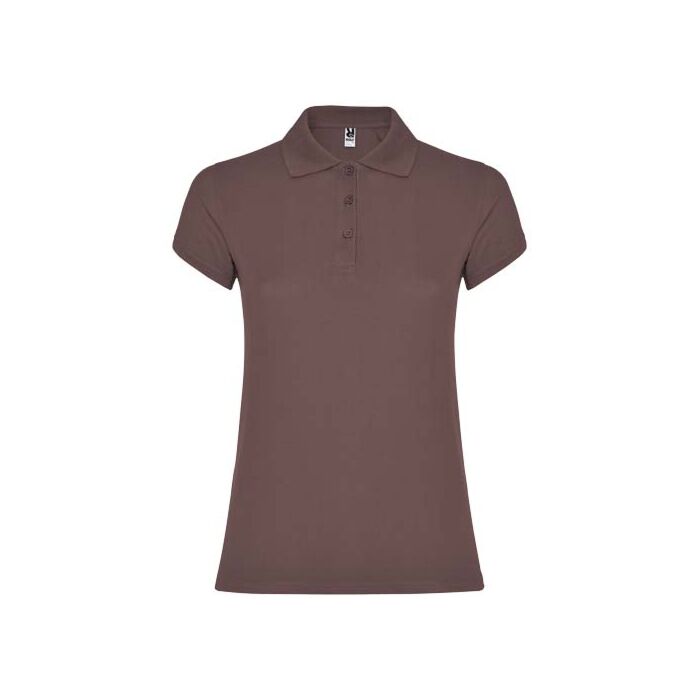 Star koszulka damska polo z krótkim rękawem-Pale Red