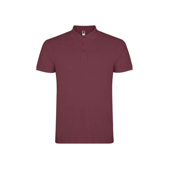 Star koszulka męska polo z krótkim rękawem-Berry Red