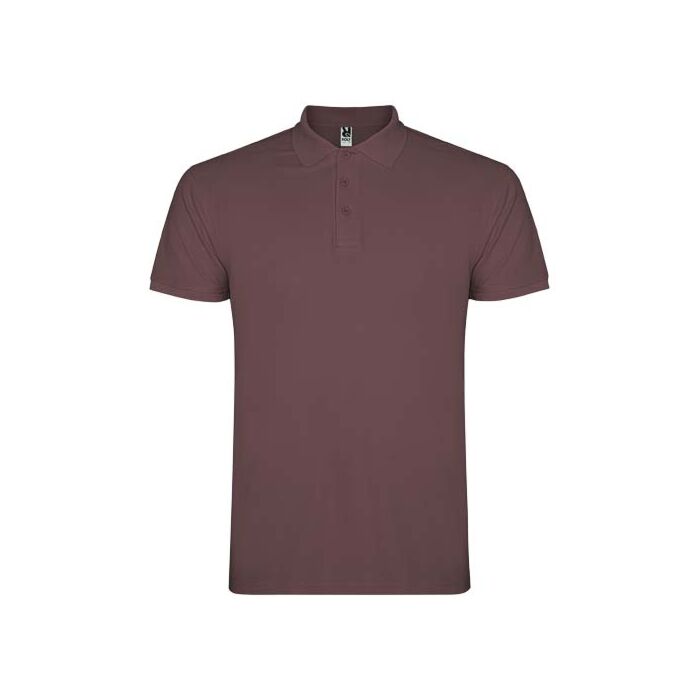 Star koszulka męska polo z krótkim rękawem-Pale Red