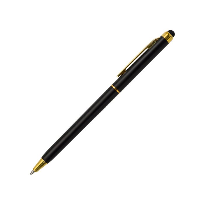 Długopis plastikowy Touch Pointer, czarny Długopis plastikowy Touch Pointer, czarny