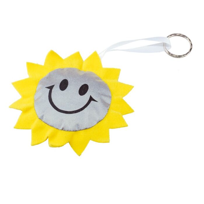 Maskotka odblaskowa Sun, żółty-srebrny