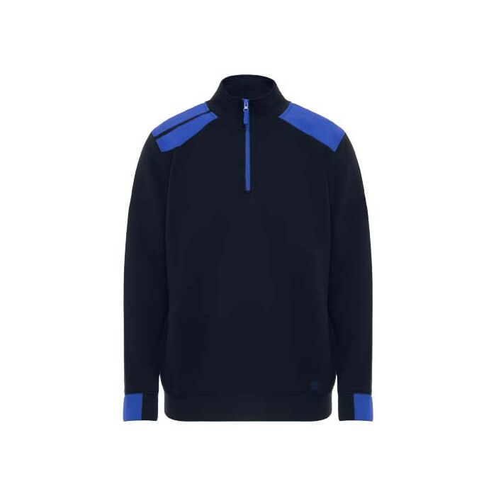 Maverick 280 g-m2 męski sweter z zamkiem błyskawicznym do połowy długości-Granatowy