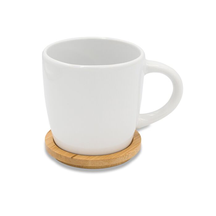 Kubek ceramiczny Arona 320 ml, biały