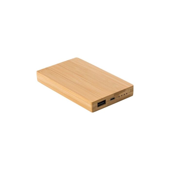Bambusowy power bank 4000 mAh
