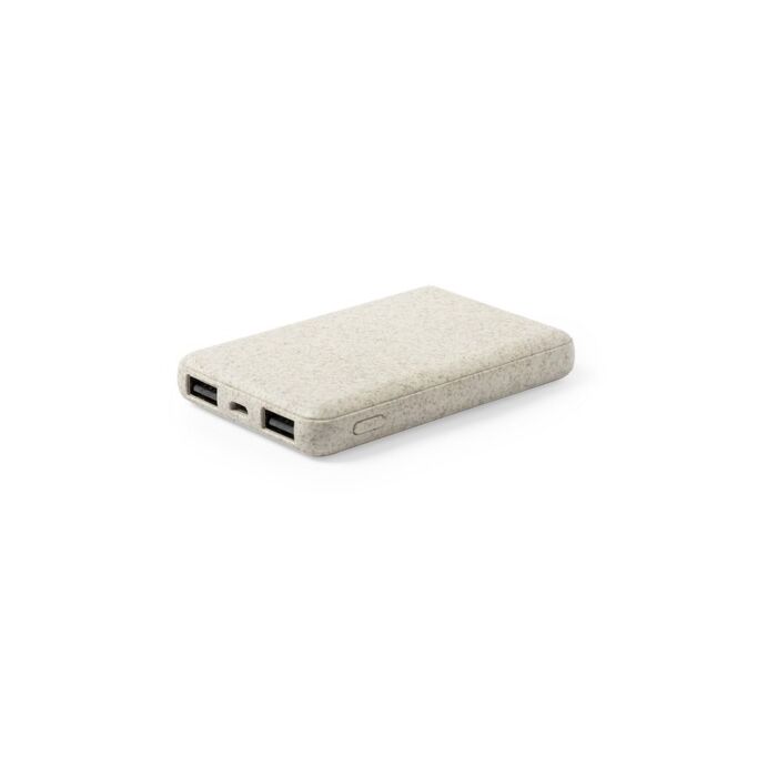 Power bank 5000 mAh ze słomy pszenicznej
