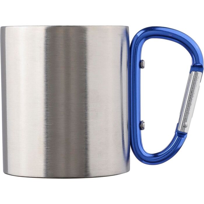 Metalowy kubek 185 ml z karabińczykiem Metalowy kubek 185 ml z karabińczykiem