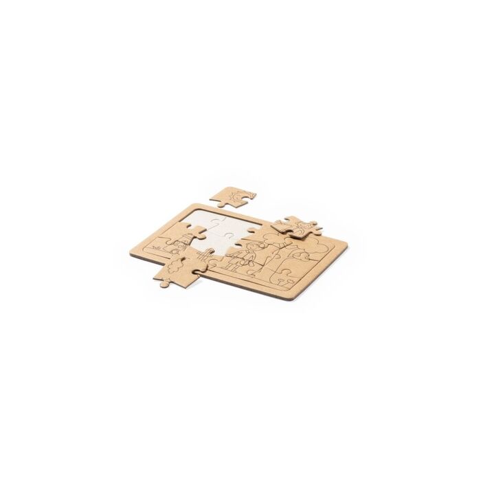 Zestaw puzzli z kartonu z recyklingu, 2 szt.