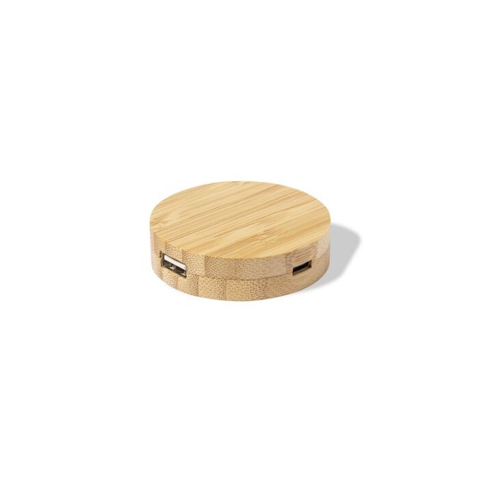 Bambusowy hub USB i USB typu C