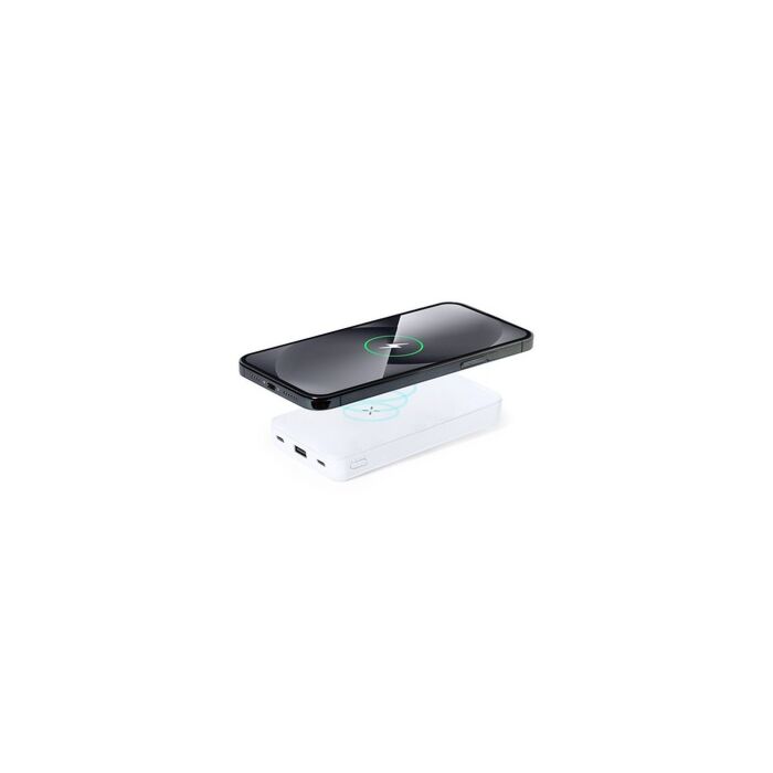 Bezprzewodowy power bank 5000 mAh, ładowarka bezprzewodowa 15W, stojak na telefon