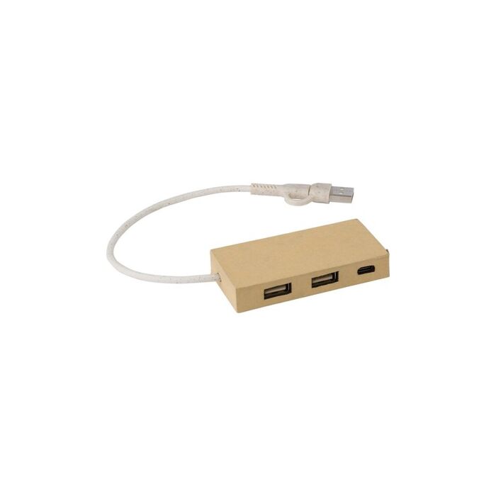 Hub USB 2.0 z kartonu z recyklingu