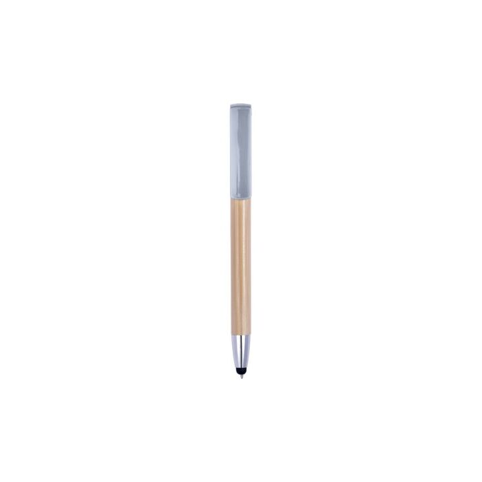 Bambusowy długopis, touch pen, stojak na telefon
