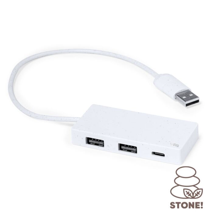 Hub USB i USB typu C z ekstraktu kamienia Hub USB i USB typu C z ekstraktu kamienia