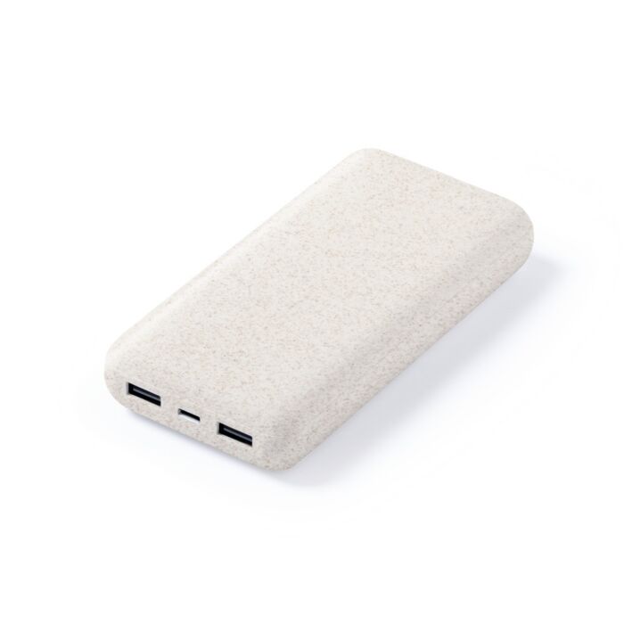 Power bank 20000 mAh ze słomy pszenicznej Power bank 20000 mAh ze słomy pszenicznej