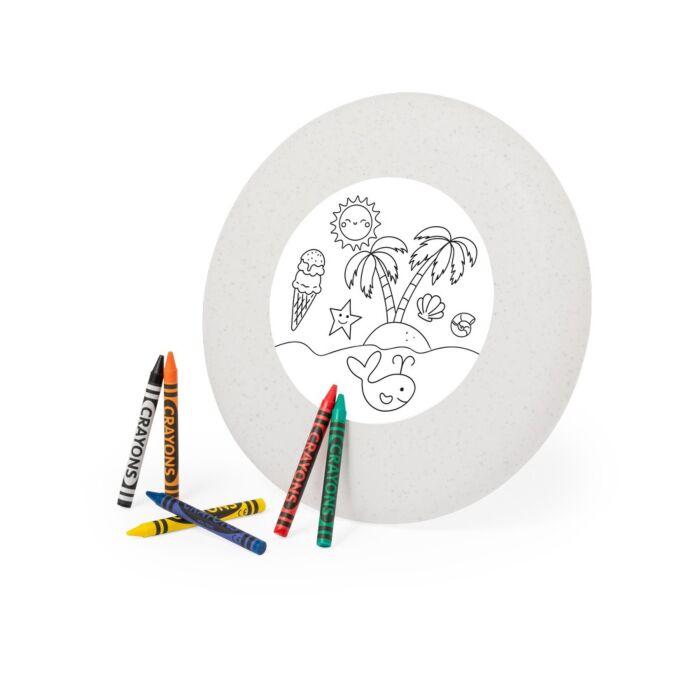 Frisbee do kolorowania, kredki Frisbee do kolorowania, kredki