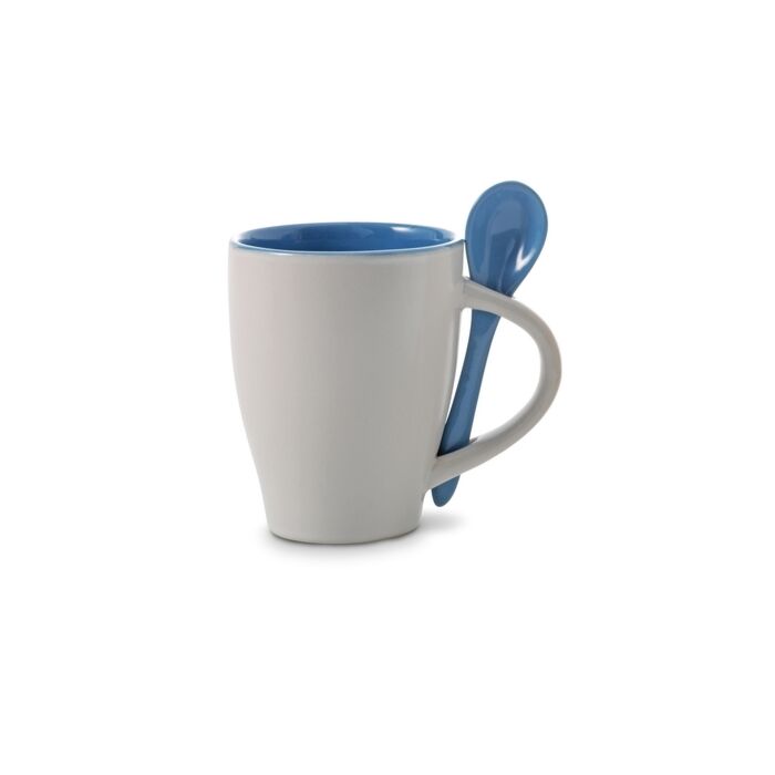 Kubek ceramiczny 300 ml z łyżeczką