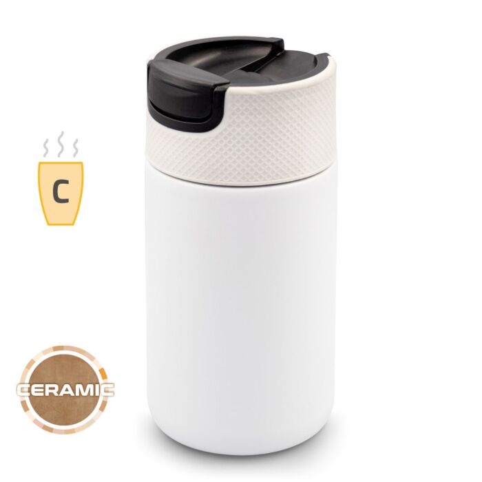 Kubek termiczny 400 ml Air Gifts z ceramiką | Nabila Kubek termiczny 400 ml Air Gifts z ceramiką | Nabila