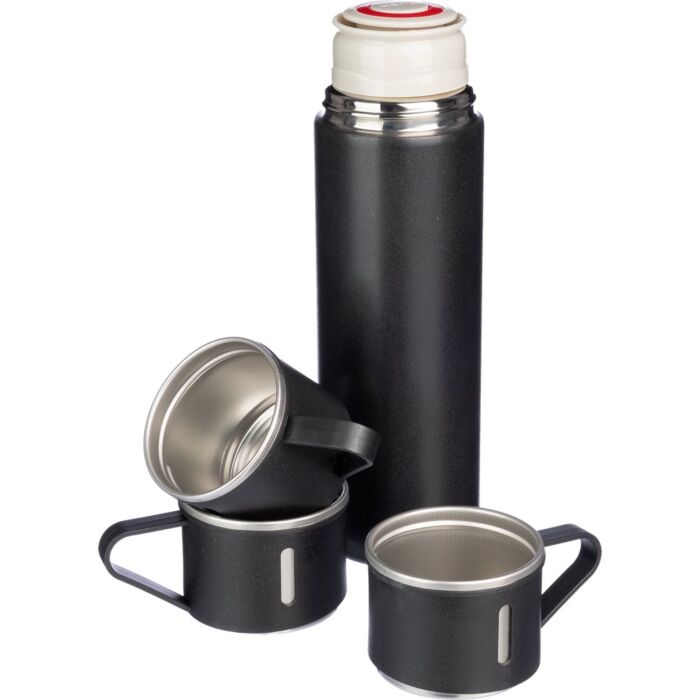 Termos 420 ml, trzy kubki 150 ml Termos 420 ml, trzy kubki 150 ml