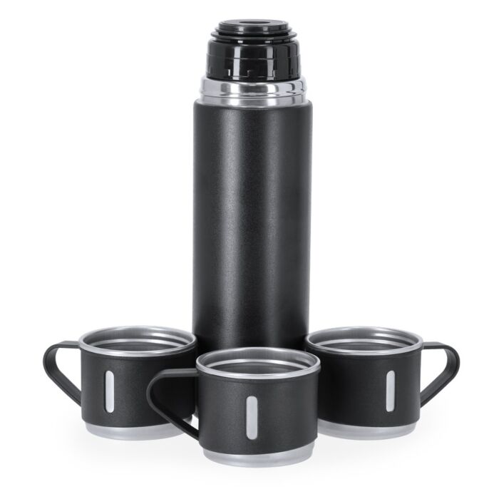 Termos 420 ml i 3 kubki 140 ml Termos 420 ml i 3 kubki 140 ml