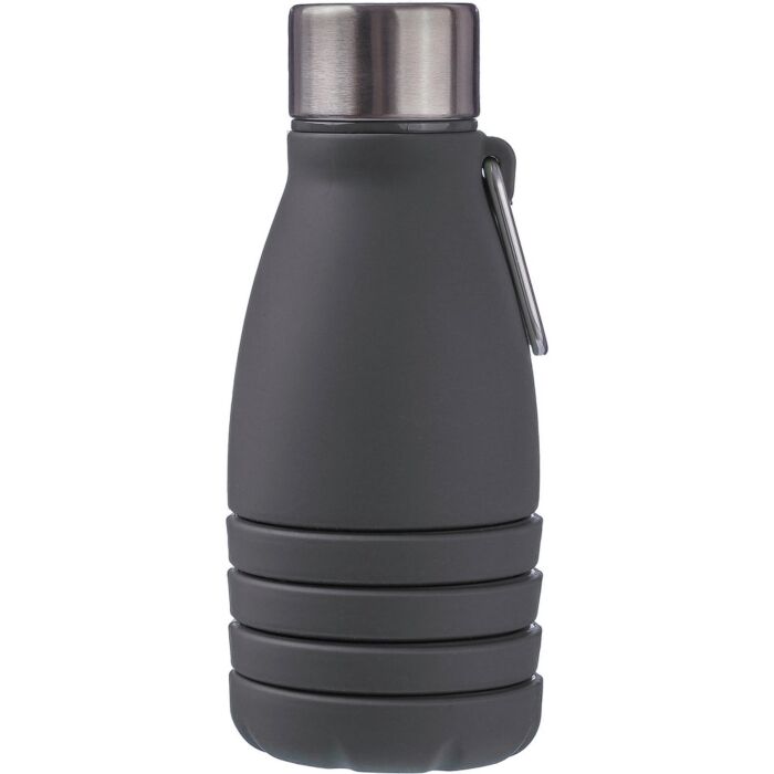 Składana butelka sportowa 550 ml z karabińczykiem Składana butelka sportowa 550 ml z karabińczykiem