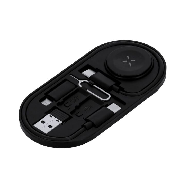 Ładowarka bezprzewodowa 15W z RABS, kabel do ładowania, etui w komplecie Ładowarka bezprzewodowa 15W z RABS, kabel do ładowania, etui w komplecie