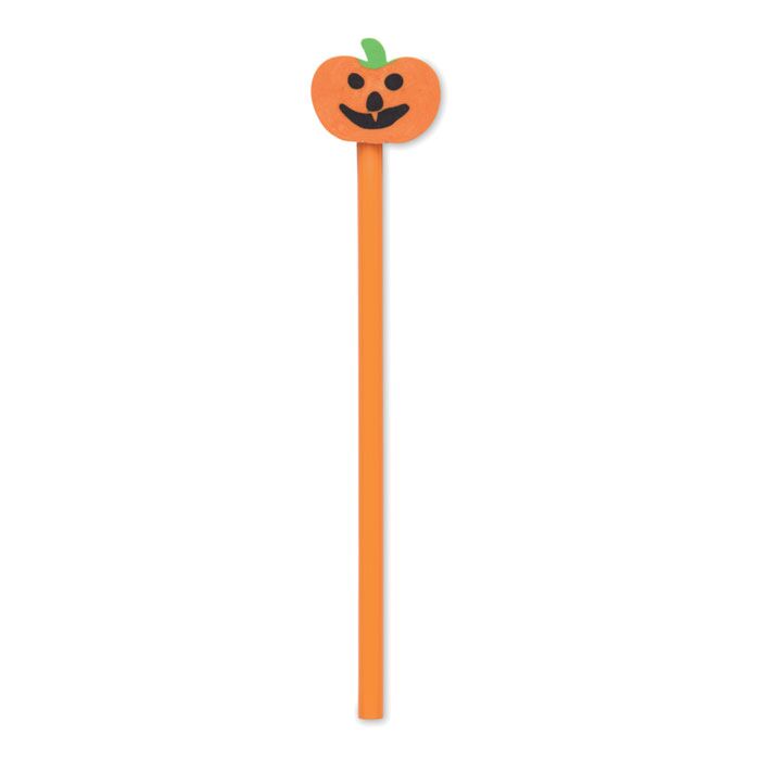 Halloweenowy ołówek z gumką