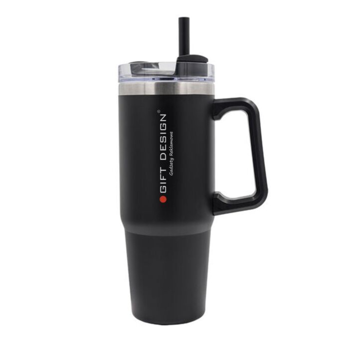 Kubek termiczny 900 ml Memphis, czarny Kubek termiczny 900 ml Memphis, czarny