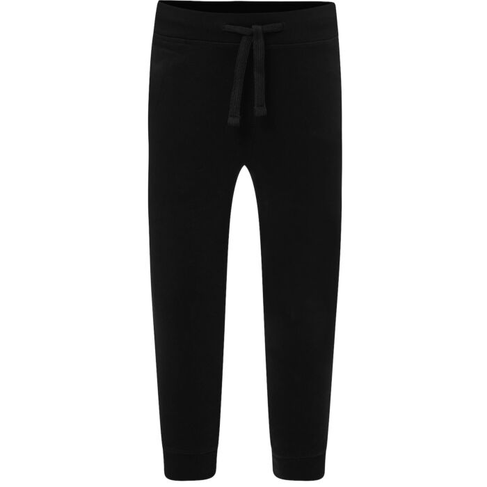 SWPANTSK240 KID PANTS CUFF FRENCH TERRY BK 1-2